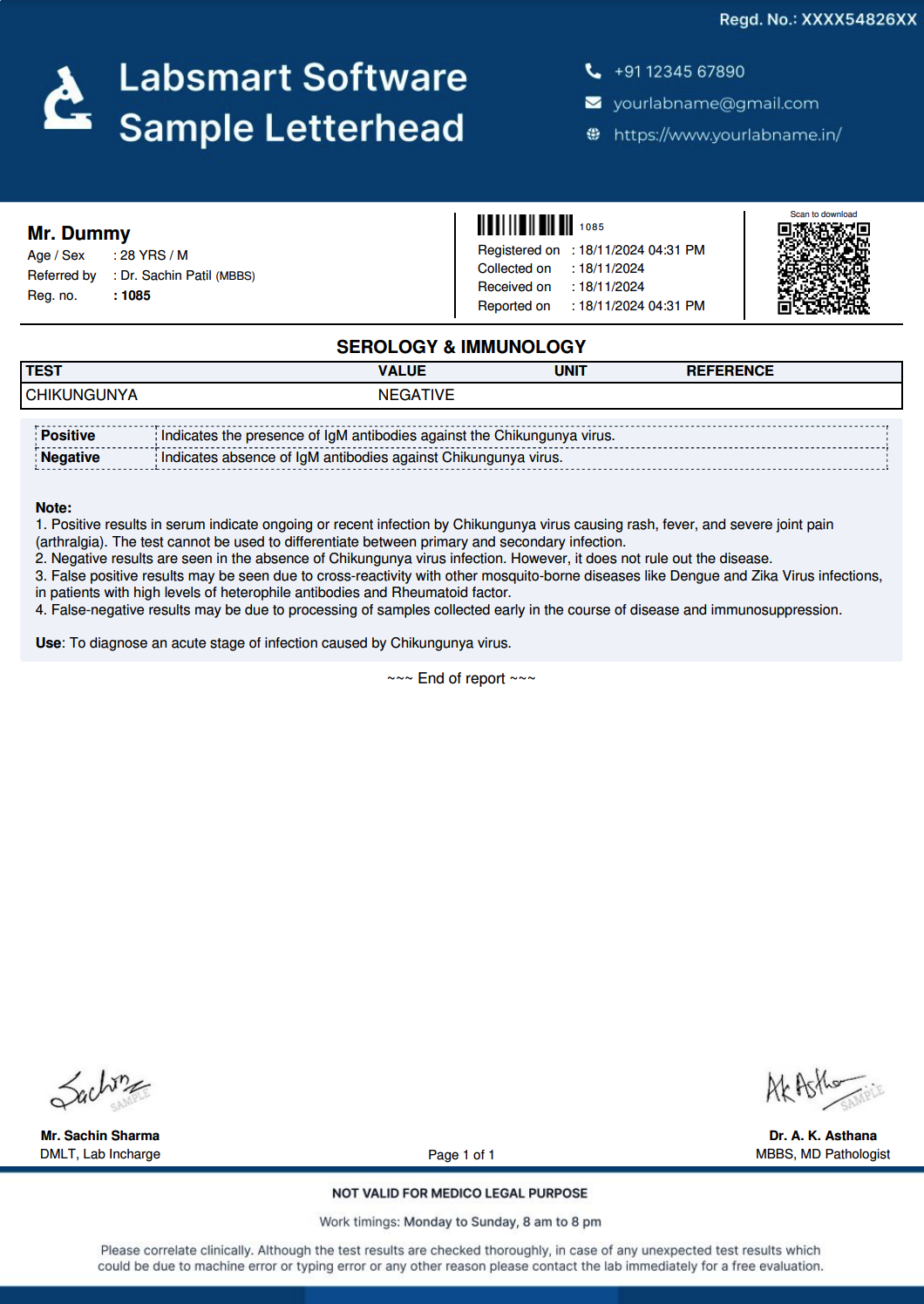 Chikungunya Report Format